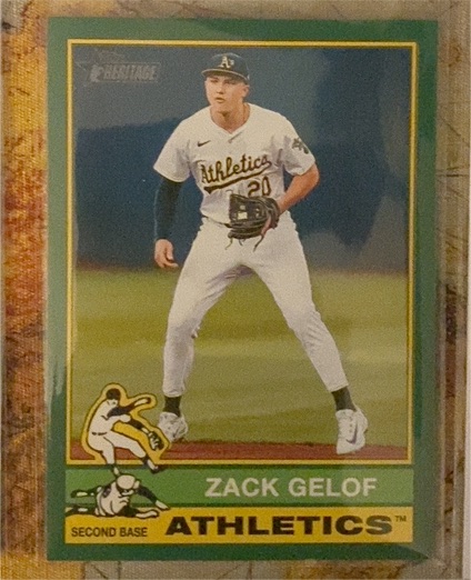 2025 Topps Heritage #170 Zack Gelof Athletics — front