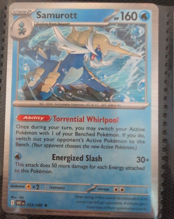 2025 Scarlet & Violet White Flare #023 Samurott — front