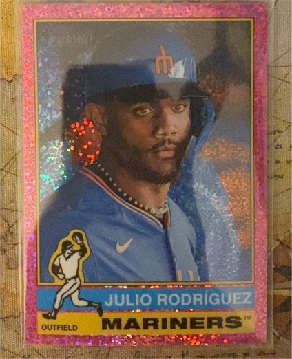 2025 Topps Heritage Chrome #369 Julio Rodriguez — front