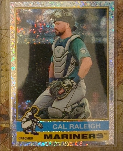 2025 Topps Heritage #472 Cal Raleigh — front
