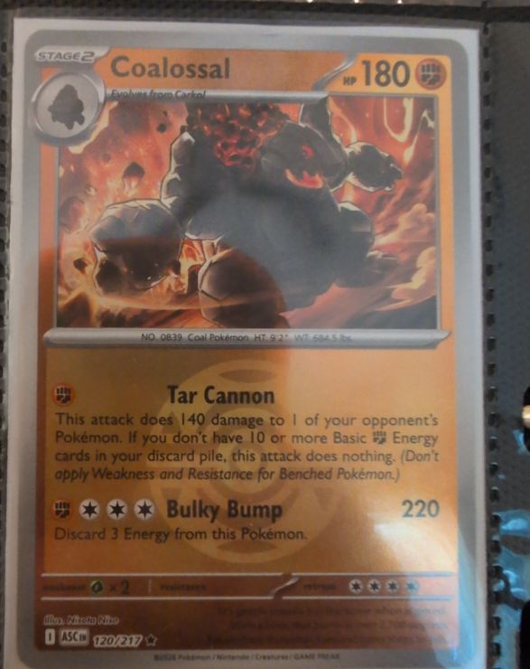 2021 Pokemon TCG Ascended Heroes #120 Coalossal — front