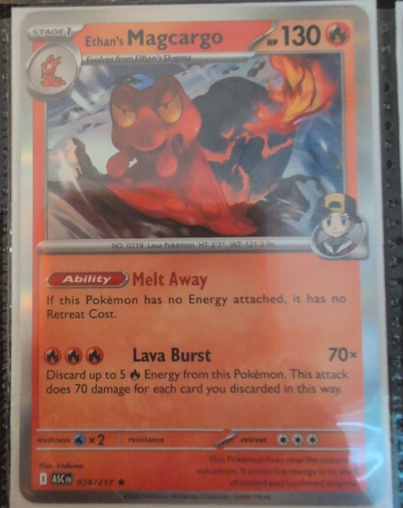 2026 Pokémon Ascended Heroes #024 Ethan's Magcargo — front