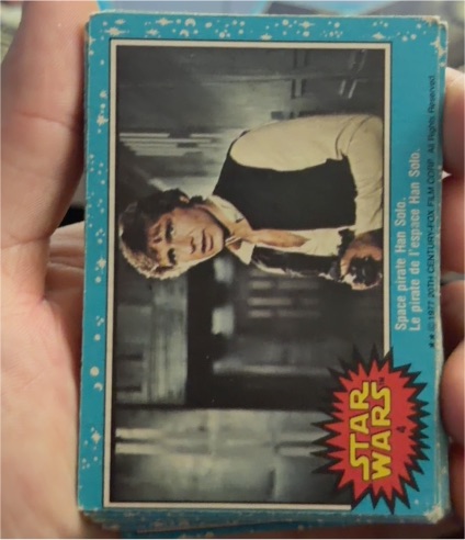 1977 Topps Star Wars #4 Space Pirate Han Solo — front