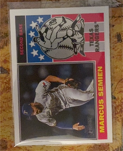 2025 Topps Heritage #76PI-5 Marcus Semien — front