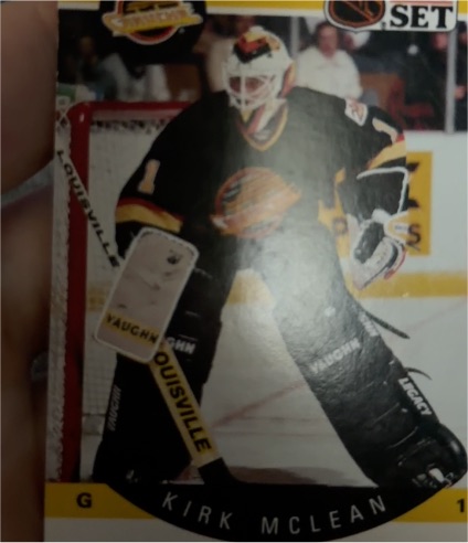 1990-91 Pro Set #302 Kirk McLean — front
