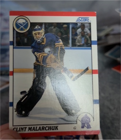 1990-91 Score #289 Clint Malarchuk — front