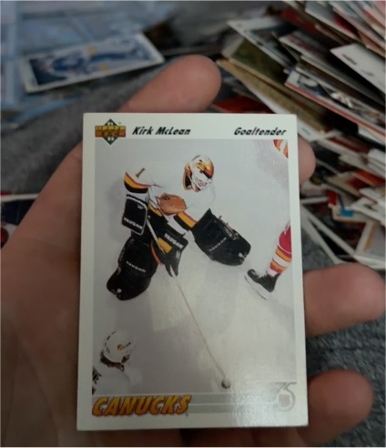 1991-92 Upper Deck #191 Kirk McLean — front