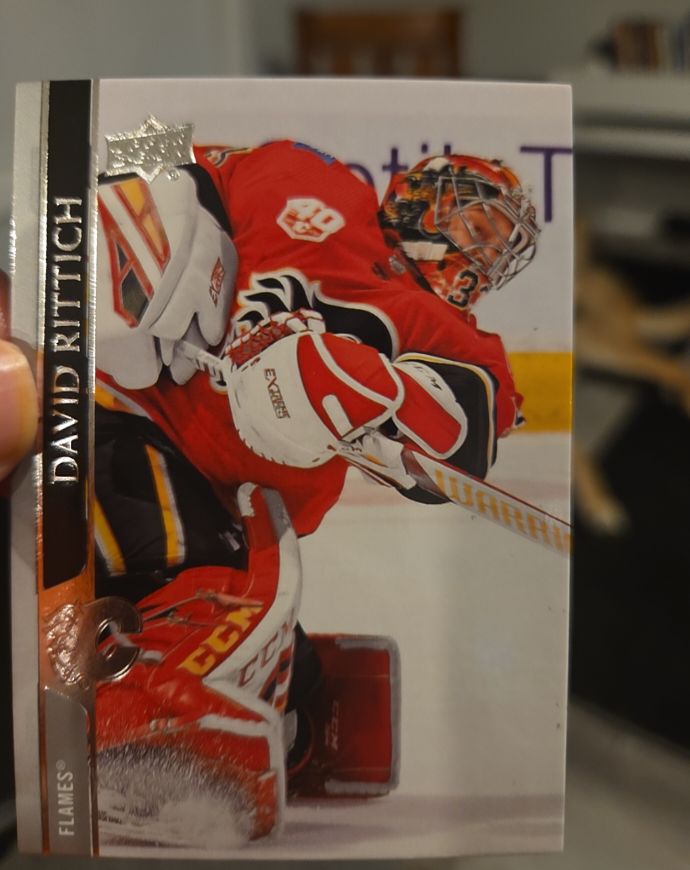 2020-21 Upper Deck #30 David Rittich Calgary Flames — front