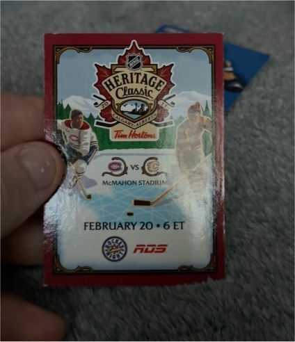 2011 Upper Deck NHL Heritage Classic Montreal Canadiens vs Calgary Flames — front