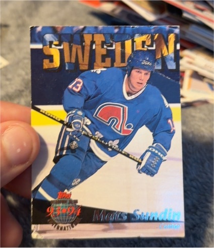 1993-94 Topps Stadium Club #425 Mats Sundin — front
