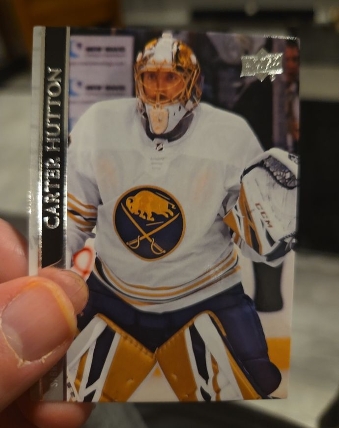 2020-21 Upper Deck #22 Carter Hutton Buffalo Sabres — front