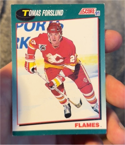 1991-92 Score Rookie and Traded #79T Tomas Forslund — front