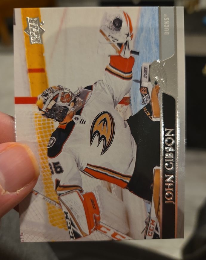 2020-21 Upper Deck Series 1 #1 John Gibson — front