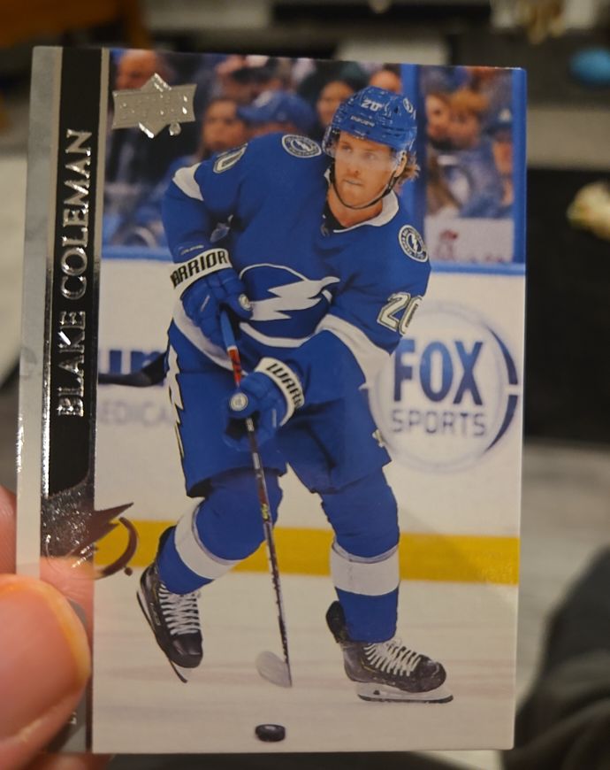 2020-21 Upper Deck #159 Blake Coleman Tampa Bay Lightning — front