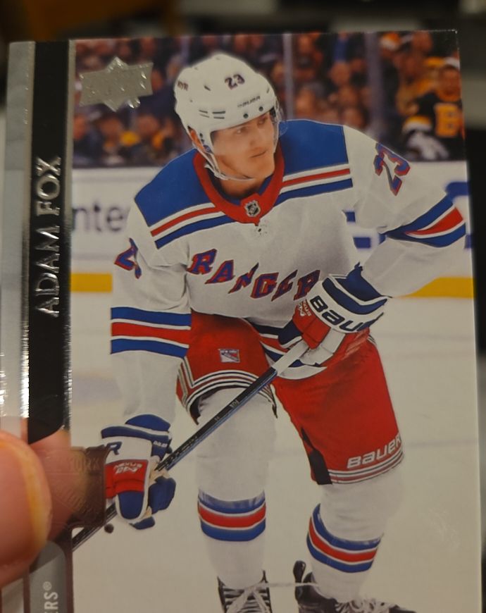 2020-21 Upper Deck #121 Adam Fox New York Rangers — front