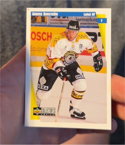 1990 Upper Deck #F Anders Burström — front