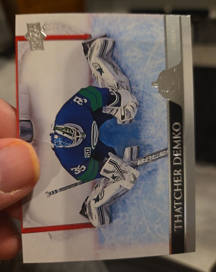 2020-21 Upper Deck #172 Thatcher Demko — front