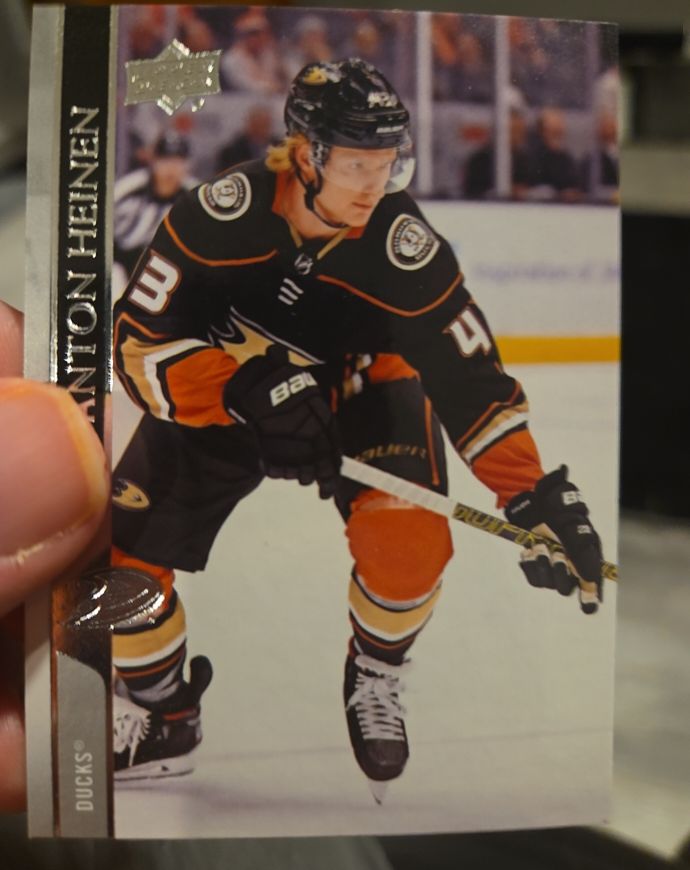 2020-21 Upper Deck #2 Danton Heinen Anaheim Ducks — front