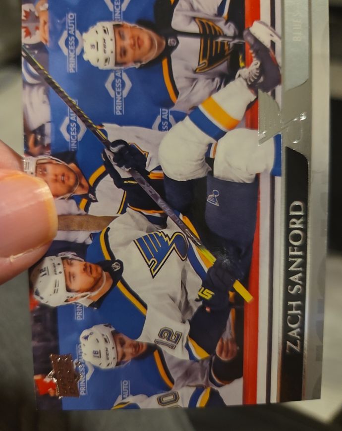 2020-21 Upper Deck #156 Zach Sanford — front