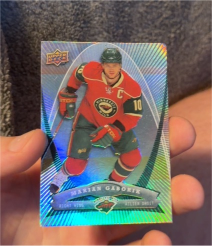 2008-09 Upper Deck McDonald's #25 Marian Gaborik — front