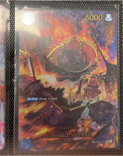 2023 One Piece The Azure Sea's Seven #EB01-023 Edward Weevil SP — front