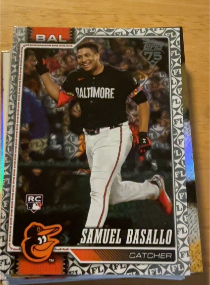 2026 Topps Series 1 #104 Samuel Basallo — front