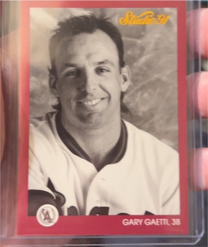 1991 Leaf Studio #25 Gary Gaetti — front