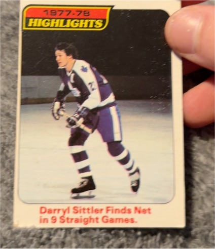1978-79 Topps #4 Darryl Sittler Highlights — front