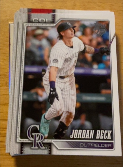 2026 Topps Series 1 #12 Jordan Beck — front