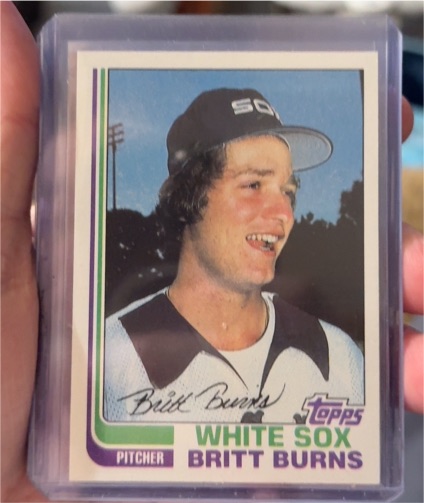 1982 Topps #44 Britt Burns — front