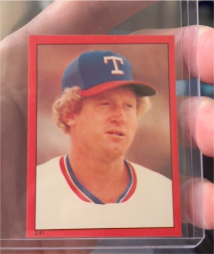 1982 Topps Stickers #241 Pat Putnam — front