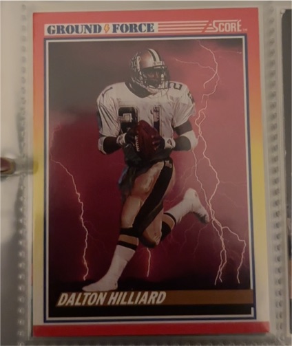 1990 Score #327 Dalton Hilliard Ground Force — front
