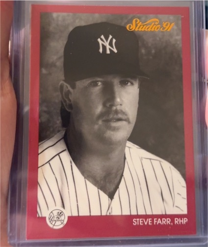 1991 Leaf Studio #92 Steve Farr — front