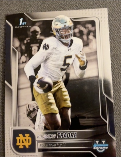 2025 Bowman University Chrome #30 Boubacar Traore — front