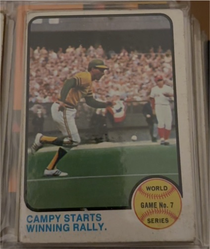 1973 Topps #209 Campy Starts Winning Rally — front