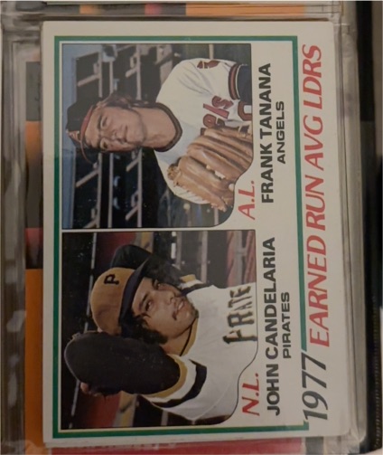 1978 Topps #207 Earned Run Average Leaders John Candelaria & Frank Tanana — front