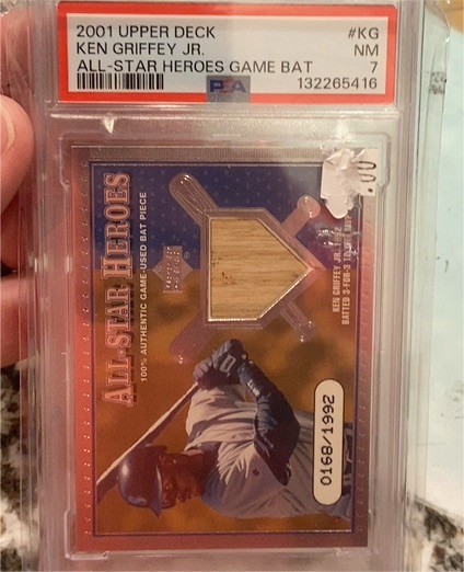 2001 Upper Deck All-Star Heroes #ASH-KG Ken Griffey Jr. — front