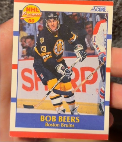1990-91 Score #385 Bob Beers — front