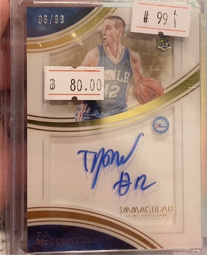 2015-16 Panini Immaculate Collection #50 T.J. McConnell — front
