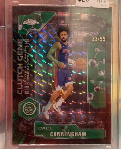 2025-26 Topps Chrome #CG-18 Cade Cunningham Clutch Gene — front