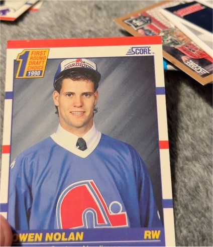 1990 Score #435 Owen Nolan — front
