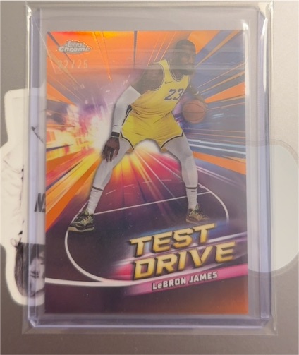 2024-25 Topps Chrome #TD-14 LeBron James Test Drive — front