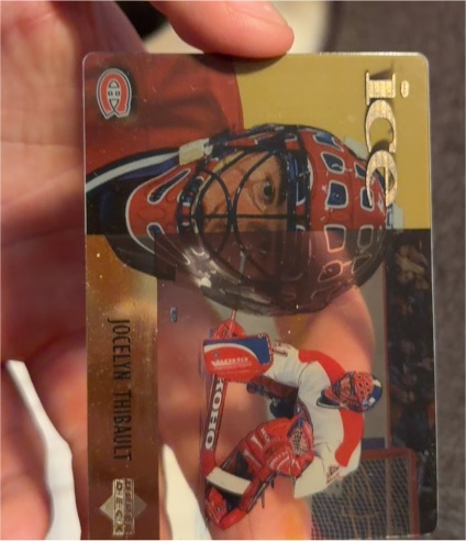 1998-99 McDonald's Upper Deck Ice #19 Jocelyn Thibault — front