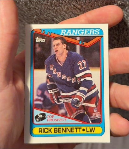 1990-91 Topps #252 Rick Bennett — front