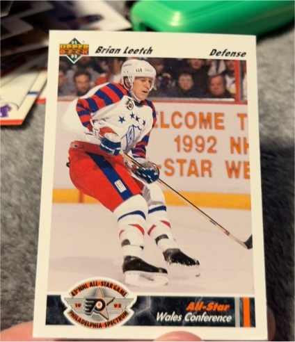 1991-92 Upper Deck #612 Brian Leetch All-Star — front