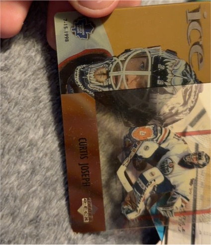 1998-99 Upper Deck Ice McDonald's #MCD18 Curtis Joseph — front