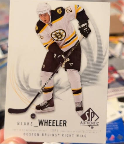 2010-11 Upper Deck SP Authentic #15 Blake Wheeler — front
