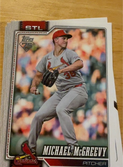 2026 Topps Series 1 #161 Michael McGreevy — front