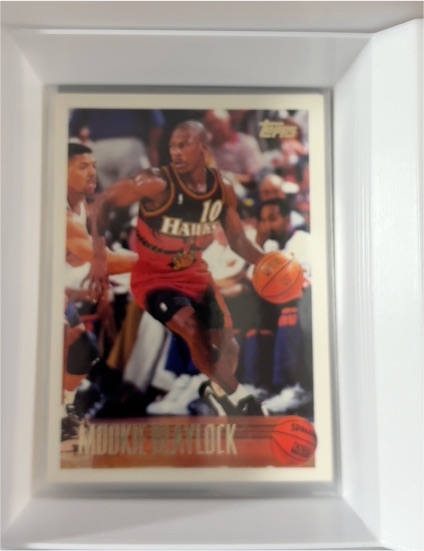 1996-97 Topps #55 Mookie Blaylock Atlanta Hawks — front