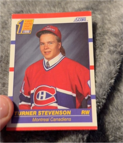 1990-91 Score #426 Turner Stevenson — front
